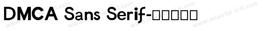 DMCA Sans Serif字体转换